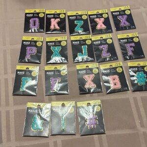 Colorful Letter alphabetical patches